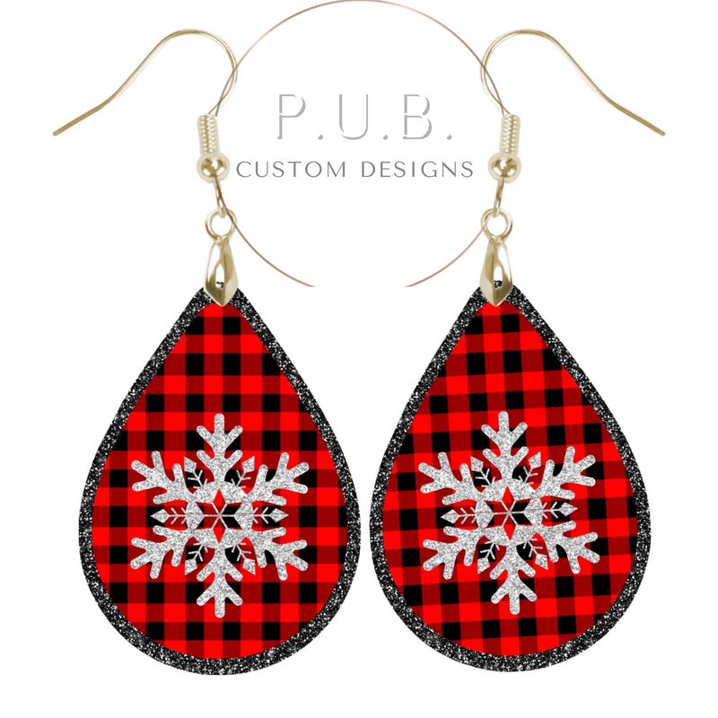 Red Buffalo Plaid Earrings