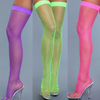 Neon Fishnet Thigh Highs