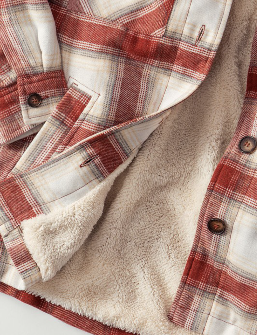 Charlie Flannel Sherpa Lined Jacket