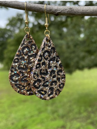 Leopard Shimmer Earrings