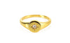 Starburst Signet Pinky Ring