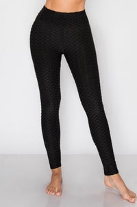 TikTok Scrunch Textured Tummy Control Leggings