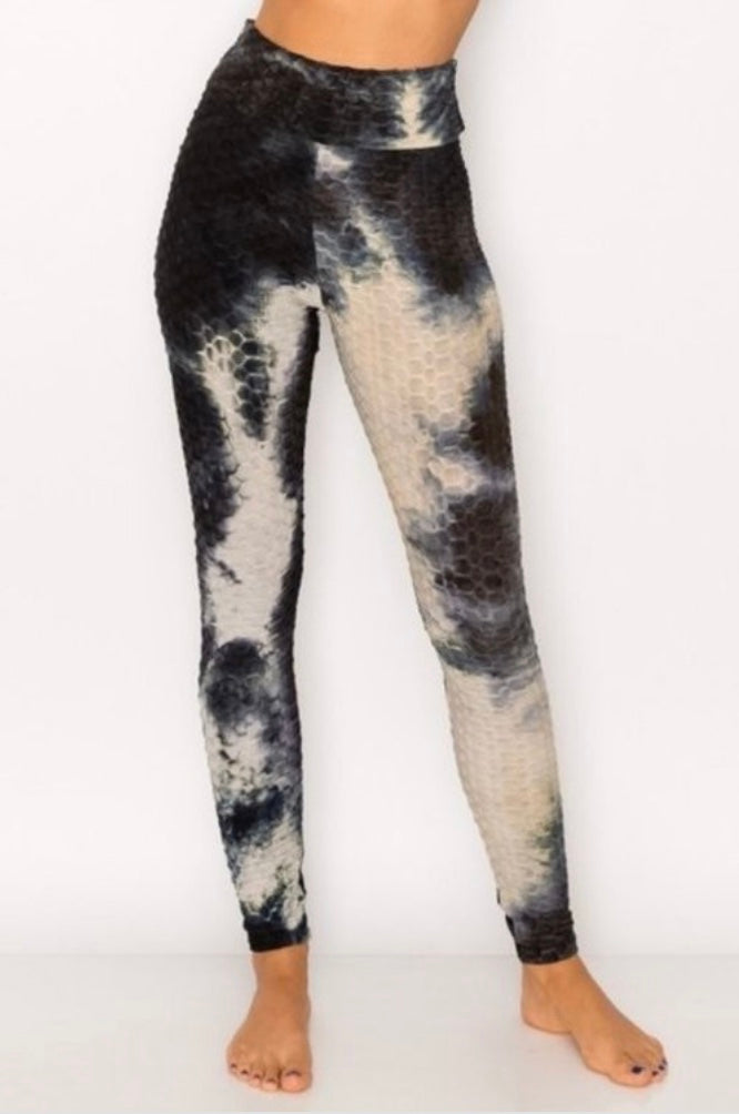 TikTok Scrunch Textured Tummy Control Leggings