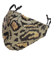 Sequin Animal Print Mask