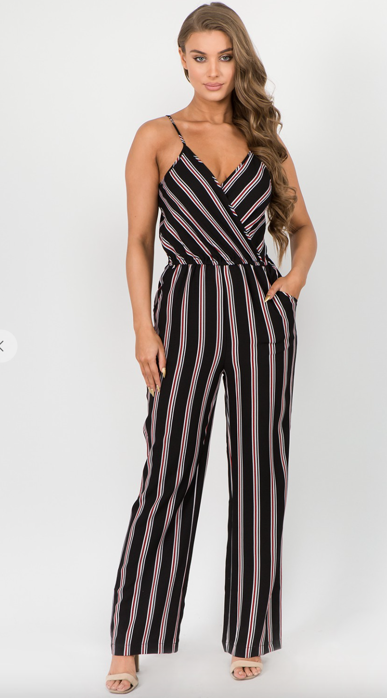 Striped Jumpsuit (available in 2 colors)