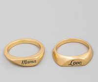 Mama Love Double Stack Ring