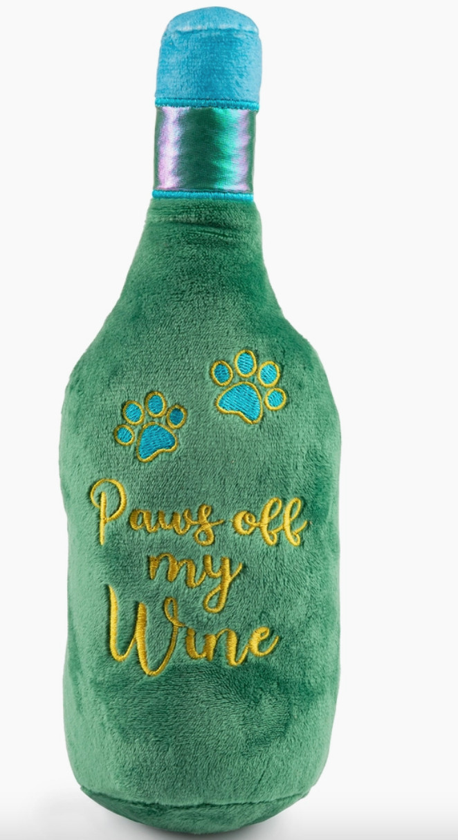 Pawfoot Wine Plush Dog Toy