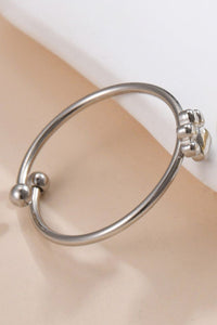 Paw Track Stainless Steel Open Ring