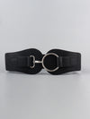 Faux Elastic Wide Belt