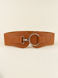 Faux Elastic Wide Belt