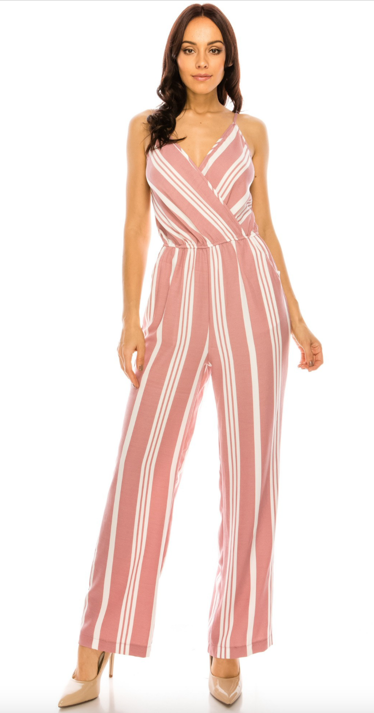 Striped Jumpsuit (available in 2 colors)