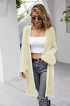 Herringbone Fuzzy Cardigan