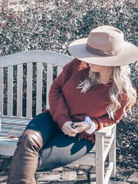 Wide Brim Felt Hat