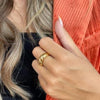 Gold Croissant Ring