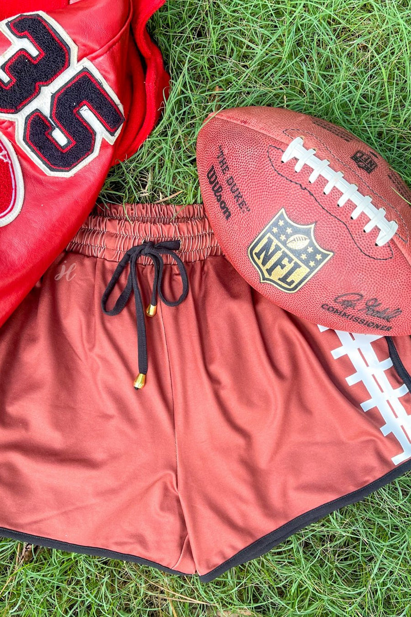 Football Drawstring Shorts